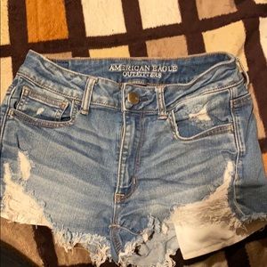 American eagle high rise shorties